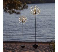 STAR TRADING Lámpara LED solar Firework pica de tierra, 85 cm