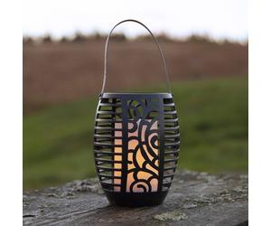 STAR TRADING Lámpara LED solar Flame, tres opciones de uso, 42 cm