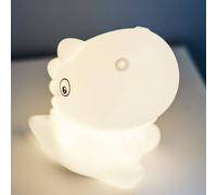 STAR TRADING Lámpara nocturna LED recargable «Dino», blanca, altura 15 cm, RGB, táctil