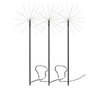 STAR TRADING Lámparas decorativas LED Firework para exteriores, juego de 3 unidades, luz