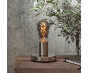 STAR TRADING LED con filamento ST64 E27 3W 1800K vidrio humo