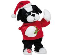 Star Trading Merry Pal - Figura navideña de perro con movimiento (33 cm, funciona con pilas, decoración de mesa)