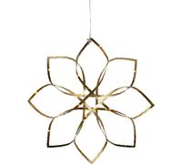 Star Trading - Poinsettia - Amaze decoración colgante - Oro - 40cm