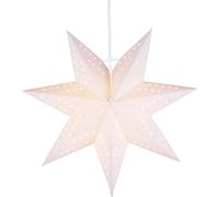 Star Trading - Poinsettia - Bobo Estrella de Papel - Blanco - 34cm