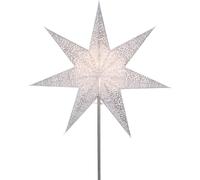 Star Trading - Poinsettia - Estrella de Papel Antigua - Blanco - 48cm