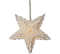 Star Trading - Poinsettia - Estrella de Papel Blanca - Blanco - 50cm
