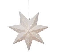Star Trading - Poinsettia - Estrella de Papel Clásica - Blanca - 42cm