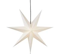 Star Trading - Poinsettia - Estrella de Papel Congelado - Blanco - 70cm