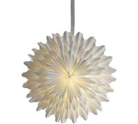 Star Trading - Poinsettia - Estrella de Papel Nieve - Blanco - 50cm