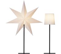 Star Trading - Poinsettia - Pie, sombra y estrella Frozen - Blanco - 76cm