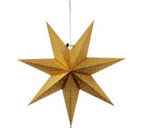 Star Trading - Poinsettia - Punto Estrella de Papel - Oro - 54cm