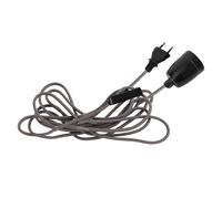 STAR TRADING Portalámpara E27 Glaze con cable, gris