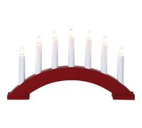 Star Trading - Portavelas de Adviento Bea - Rojo - 22cm