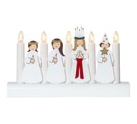 Star Trading - Portavelas de Adviento Julia - Blanco - 15cm