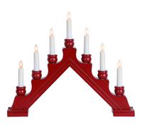 Star Trading - Portavelas de Adviento Karin - Rojo - 34cm