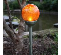 STAR TRADING Roma - Lámpara solar de anclaje con LED, ámbar