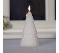 STAR TRADING Vela LED Flamme Grany, blanca, 18 cm, cera auténtica, funciona con pilas