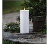 STAR TRADING Vela LED Flamme Rak 27,5 cm plástico blanco a pilas