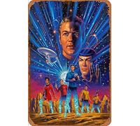 Star Trek art poster Carteles de chapa vintage Cartel de chapa Retro Letrero de metal Placa Arte Decoración de pared 8 × 12 Pulgadas