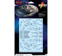 Kit de maquetas AMT MKA054M/12 1/1000 de Star Trek NX-01 U.S.S. Enterprise Aztec, multicolor