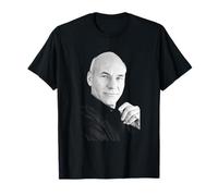 Star Trek Capitán Jean Luc Picard Actor Patrick Stewart 1988 Camiseta