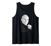 Star Trek Capitán Jean Luc Picard Actor Patrick Stewart 1988 Camiseta sin Mangas