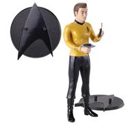 Star Trek Capitán Kirk Figura Flexible De PVC NOBLE COLLECTIONS