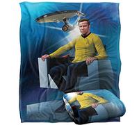 Star Trek Captains Chair Manta súper Suave con Tacto Sedoso - 152 x 127 cm