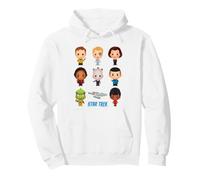Star Trek Chibi Stacked Sudadera con Capucha