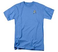 Star Trek Ciencia Mens Uniforme (Camisa Manga Corta Azul de Carolina, XXX-Grande)