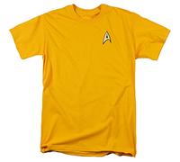 STAR TREK Command Adult T-Shirt Ringer White/Red XL