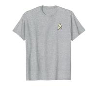 Star Trek Command Uniform Camiseta, Hombre, Gris Jaspeado, 3XL