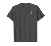 Star Trek Command Uniform Camiseta, Hombre, Jaspeado Oscuro, L