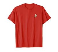 Star Trek Command Uniform Camiseta, Hombre, Rojo, L