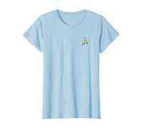 Star Trek Command Uniform Camiseta, Mujer, Azul Bebé, M