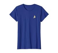 Star Trek Command Uniform Camiseta, Mujer, Azul Real, M