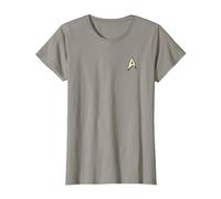Star Trek Command Uniform Camiseta, Mujer, Pizarra, S