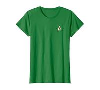 Star Trek Command Uniform Camiseta, Mujer, Verde Kelly, S