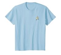 Star Trek Command Uniform Camiseta, Niños, Azul Bebé, 8 años