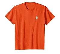 Star Trek Command Uniform Camiseta, Niños, Naranja, 3 años