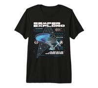 Star Trek Enterprise Schematics Camiseta Premium