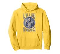 Star Trek: La Serie Original Spock Vive Mucho y prospera Sudadera con Capucha, Unisex para Adultos, Limón, XL