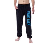 Star Trek Men's Classic TV Series Show Logo Sleep Jogger Pajama Pants (X-Large) Black