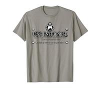 Star Trek Next Generation USS Enterprise Graphic - Camiseta Camiseta, Hombre, Pizarra, M