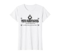 Star Trek Next Generation USS Enterprise Graphic - Camiseta Camiseta, Mujer, Blanco, XS