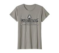 Star Trek Next Generation USS Enterprise Graphic - Camiseta Camiseta, Mujer, Pizarra, 3XL