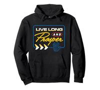 Star Trek Oficial - Vive Mucho y prospera Sudadera con Capucha