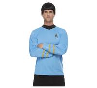 Star Trek Original Serie Ciencias de La Uniforme Azul Spok con Licencia Disfraz