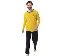 Star Trek Original Series Men's Uniform Costume Sleepwear Pajama Set (Kirk, MD)