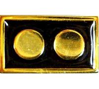 Star Trek Pin de almirante trasero de dos estrellas, Metal